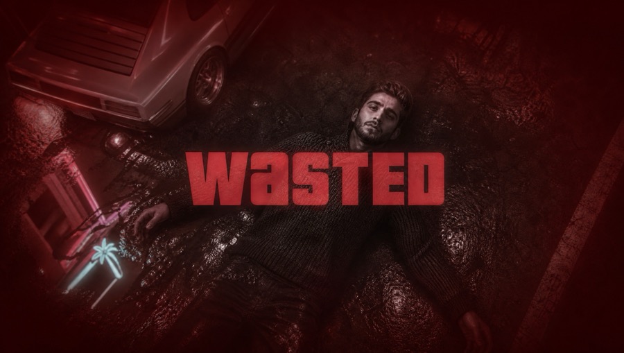 Wasted-screen style cover showing a photo-driven dramatic layout